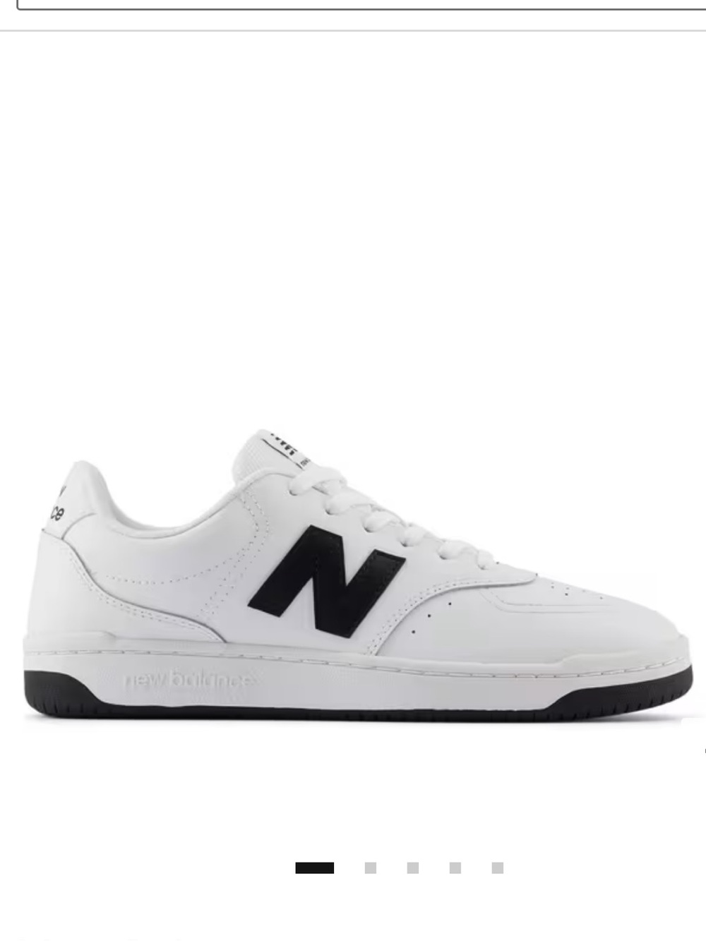 NWOT New Balance White Leather Sneakers
BB80